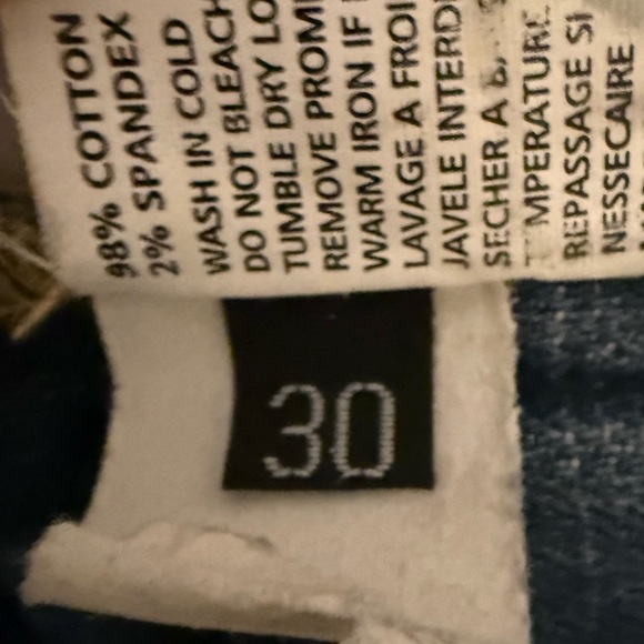 Hudson Jeans Bootcut Flare Denim Made in USA Women’s Size 30 Low Rise Distressed - Picture 5 of 7